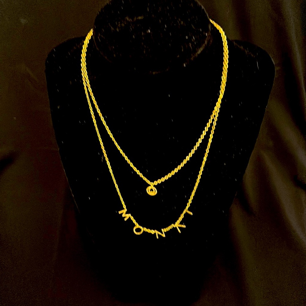 MONAT Layered 18k Gold Necklace